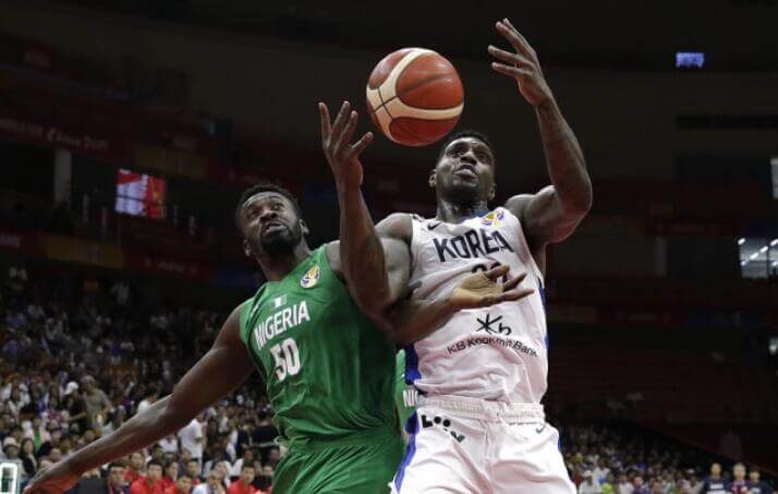 2019篮球世界杯B组尼日利亚狂胜韩国