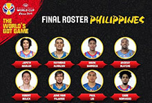 2019篮球世界杯菲律宾队12人名单公布