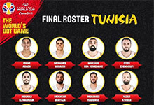 2019篮球世界杯突尼斯队男篮12人最终名单公布
